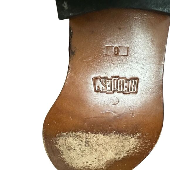 Cesare Paciotti Heroes Vintage Leather Square Toe Boots Size 8 Brown - Picture 10 of 11